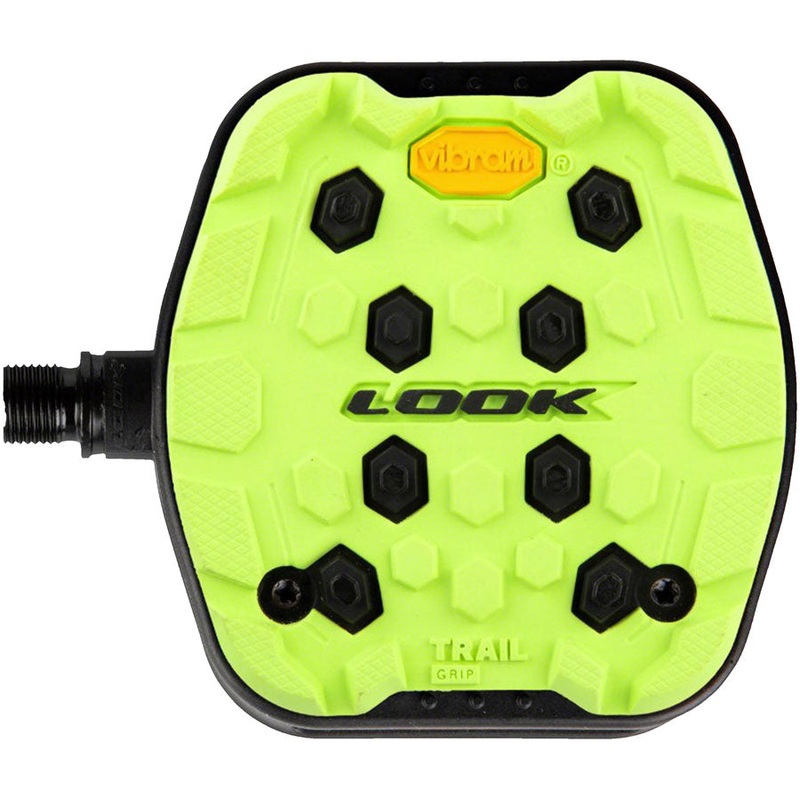 LOOK Geo Trail Grip Pedals – Platform 9/16″ Lime