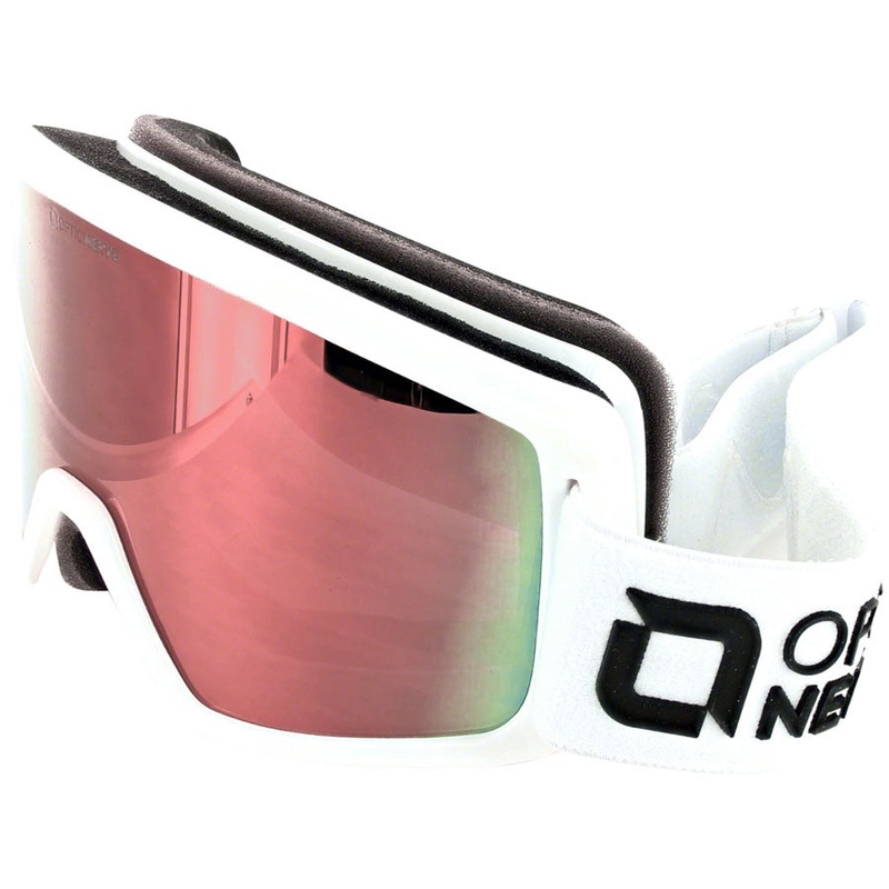 Optic Nerve Shavano Goggles – Shiny White Amber/Red Revo Mirror Cat 2