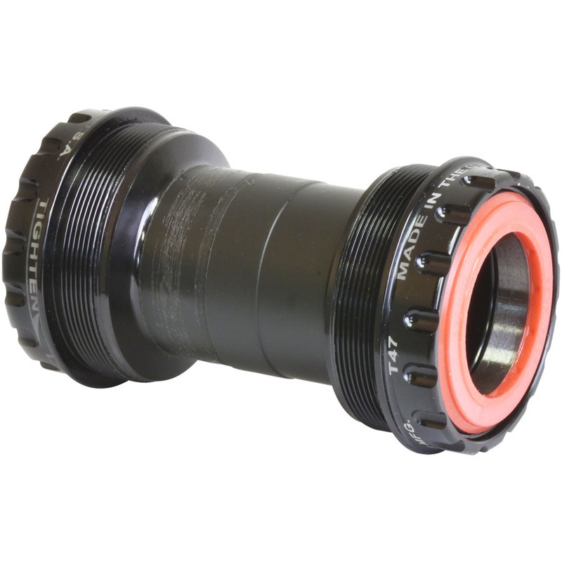 Wheels Manufacturing T47 Outboard Bottom Bracket – DUB Spindle ABEC-3 Bearing BLK