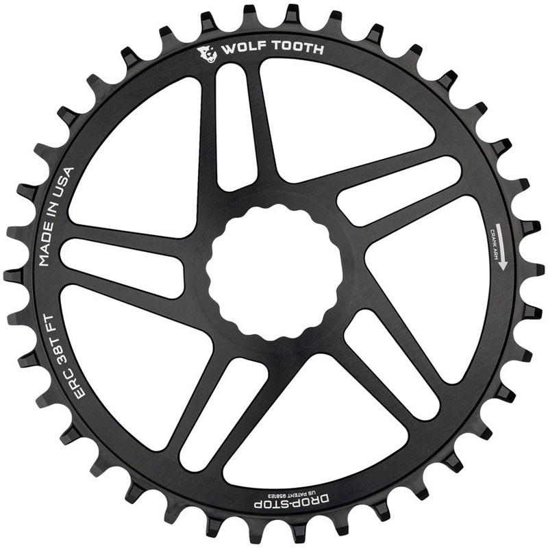 Wolf Tooth Direct Mount Chainring – 50t RaceFace CINCH Direct Mount Drop-Stop B 10/11/12-Speed Eagle Flattop Compatible BLK