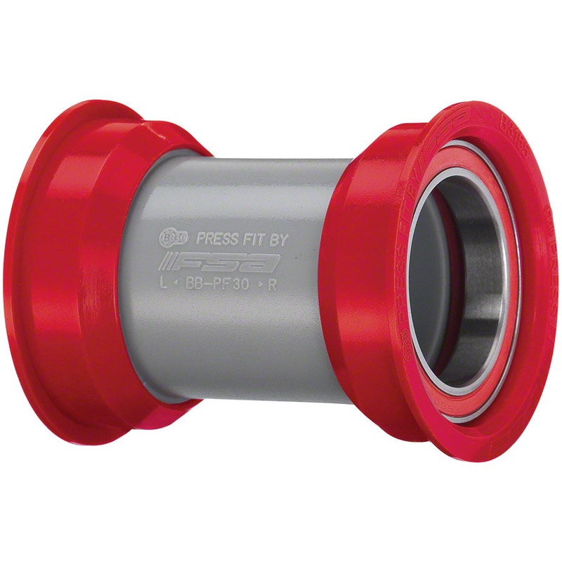 FSA Road Bottom Bracket Ceramic Bearings PressFit 30 Shell BBright Frame Standard  BLK