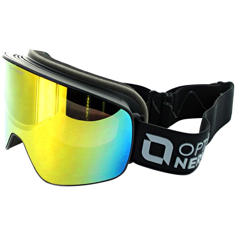Optic Nerve South Paw Goggles – Matte Black Brown/Red Revo Cat 3