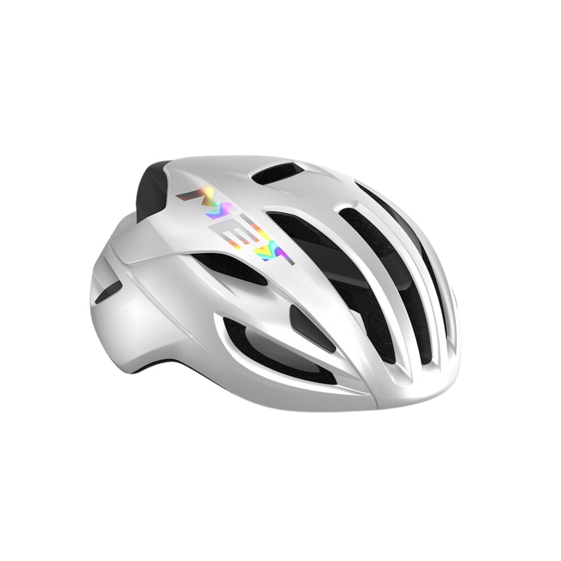 MET RIVALE MIPS CE WHITE HOLOGRAPHIC | GLOSS M (56-58)