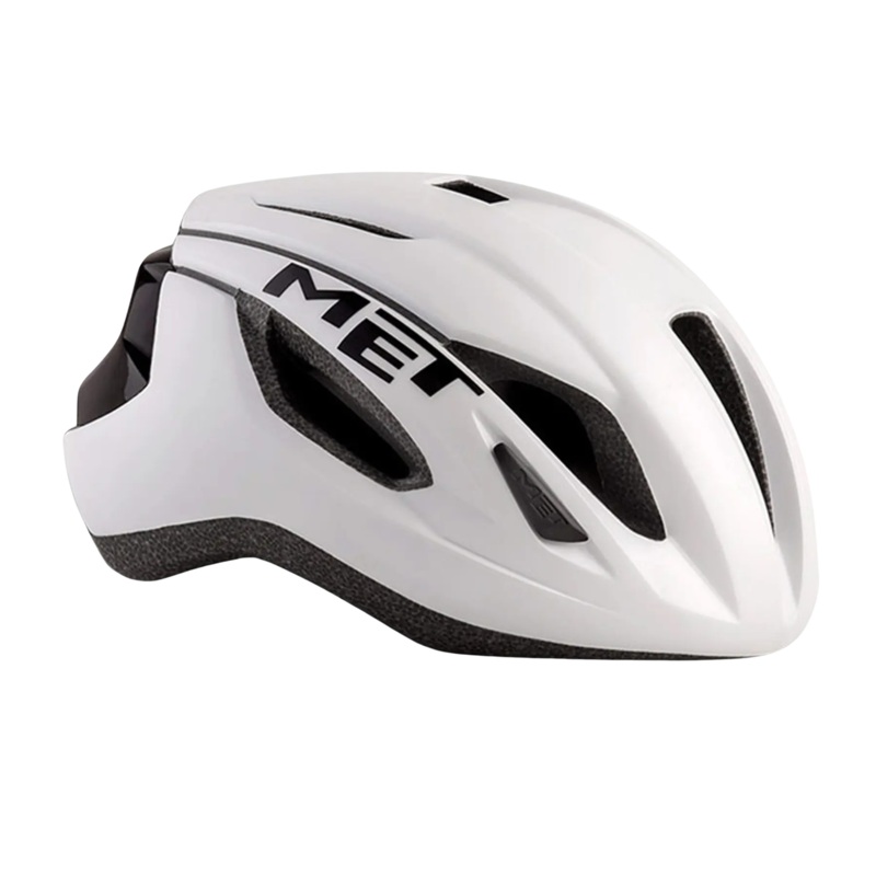 MET STRALE CE WHITE BLACK | MATT GLOSSY M (56-58)