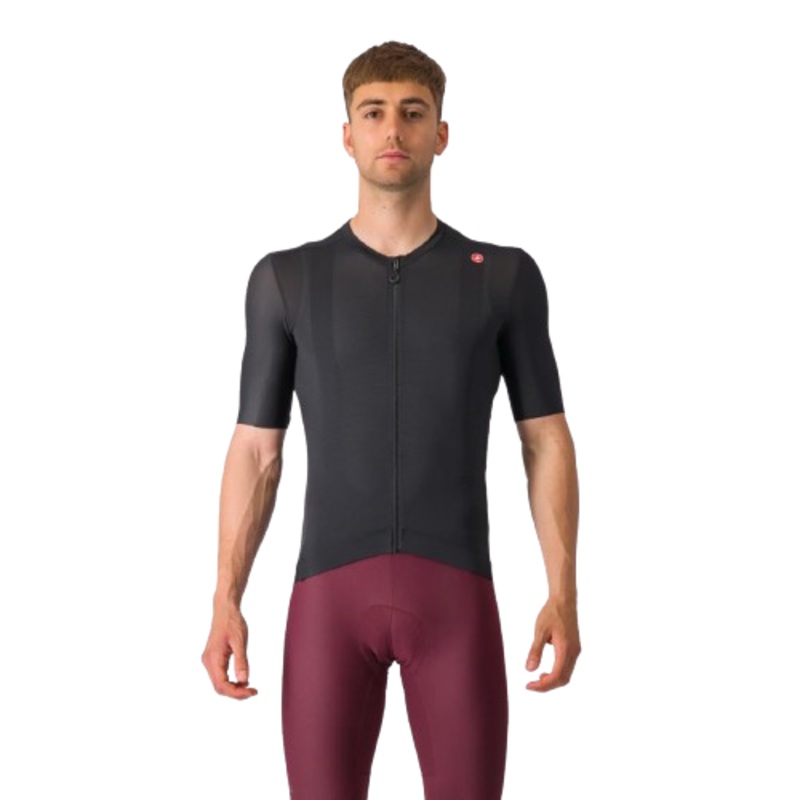 CASTELLI ESPRESSO JERSEY LARGE LIGHT BLACK DARK GRAY
