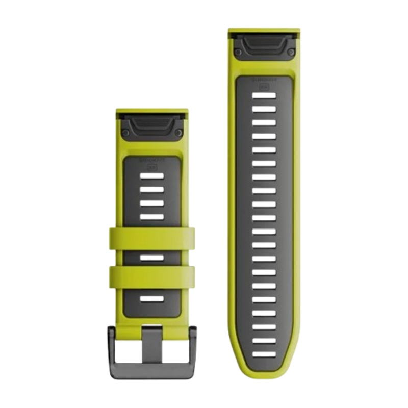 GARMIN QUICKFIT 26 WATCH BAND Lime/Graphite Silicone