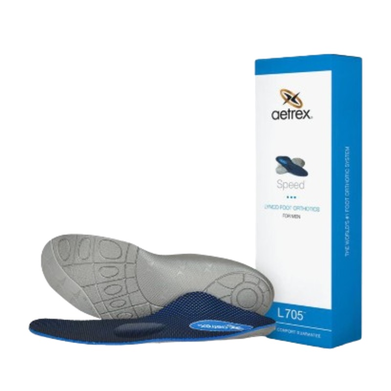 AETREX MEN’S SPEED ORTHO  CUPPED/SUPPORTED INSOLES (7-15)  L705 40 Blue