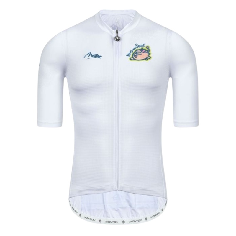 MONTON MENS CYCLING JERSEY LIFESTYLE DINOSAUR II WHITE 2XL