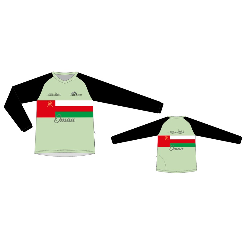 MUSCAT BIKES MTB JERSEY LONG SLEEVE Mint Green S
