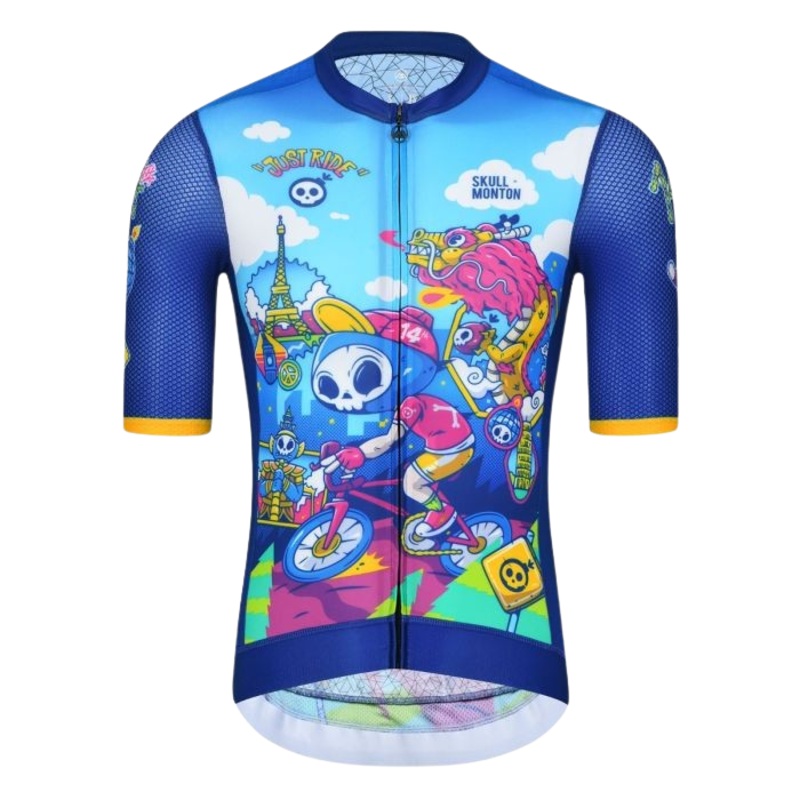 SKULL MONTON MENS CYCLING JERSEY 14TH ANNIVERSARY 2XL