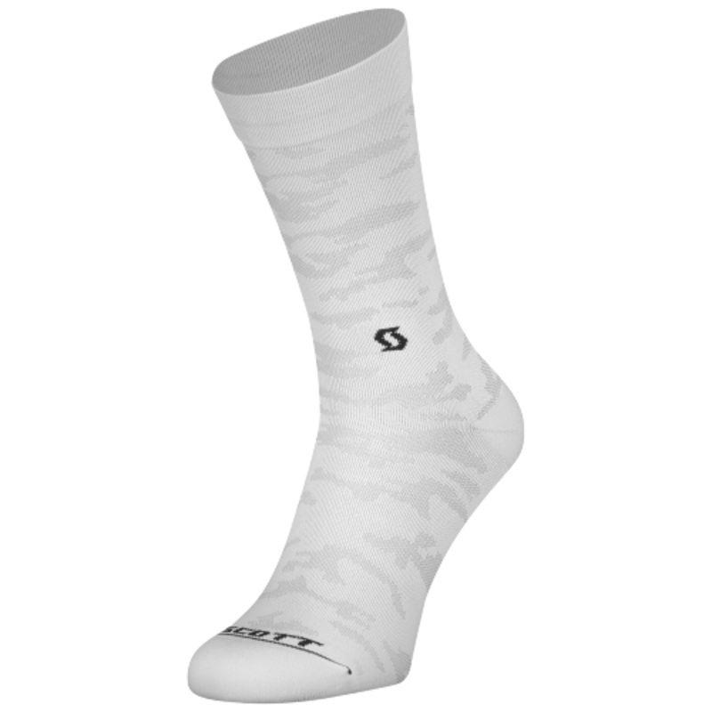SCOTT TRAIL CAMO CREW SOCKS M WHT/BLK