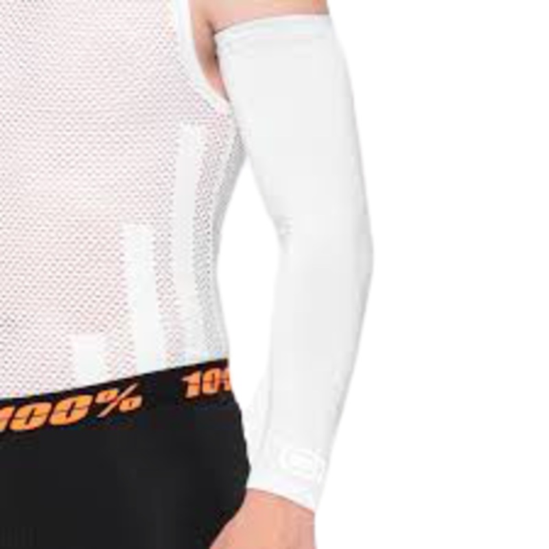100% EXCEEDA ARM SLEEVE MEDIUM WHITE