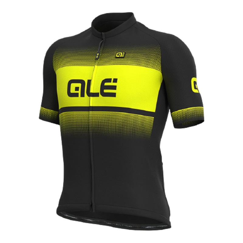 ALE MAGLIA MC  SS NER GIA FLU/BLK FLU YEL JERSEY XS