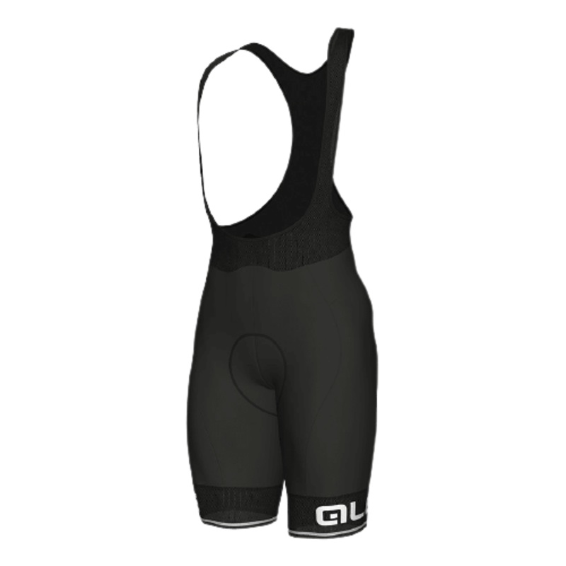 ALE PANTALONE C/B  BIBSHORTS NERO BIANCO XXS BLK-FLOU YELLOW