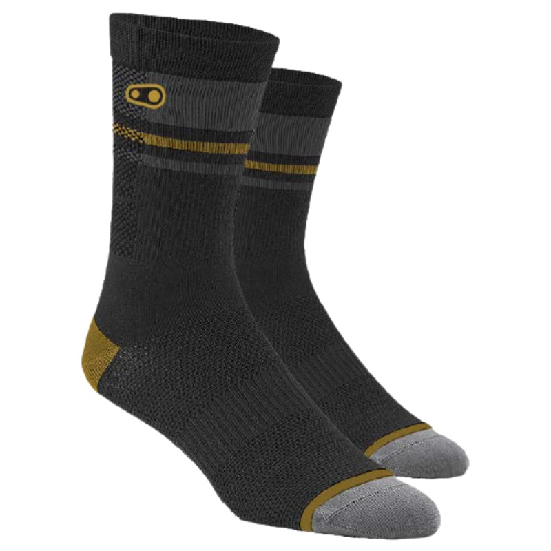 CRANKBROTHERS CLOTHING ICON MTB SOCKS S/M BLACK GOLD