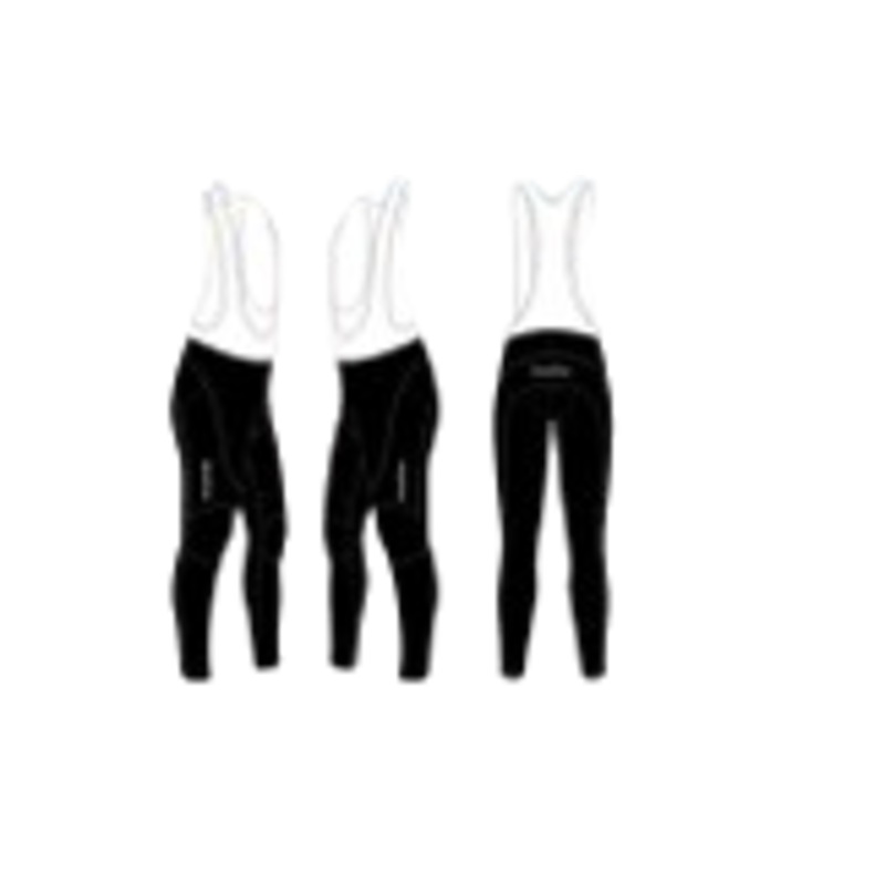 KoolFan men’s pro bib pants  Italy pad Black 4XL