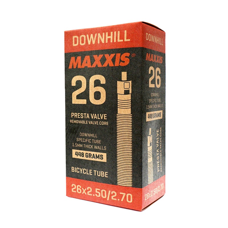 Maxxis – 26″ Downhill Tubes MAXXIS TUBE 26 x 2.50/2.70 DH FV 48mm 1.5mm WALL