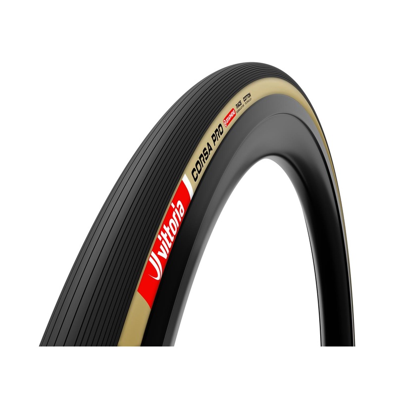 Vittoria 700c Corsa Pro Tube Type Tyre Corsa PRO 700x26c Tube Type tan-blk-blk G2.0