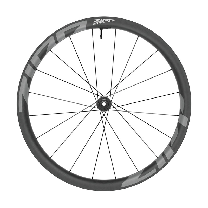 Zipp 303 SW Disc Brake Wheels Zipp 303 SW Carbon Tubeless Disc Brake Center Locking 700c Front 20Spokes 12x100mm Standard Graphic A1 – wheel sensor included