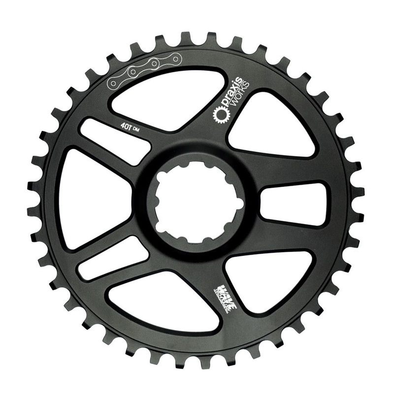 Praxis – Cyclocross/Road DM 1x PRAXIS 44T DIRECT MOUNT BLK WAVE ROAD