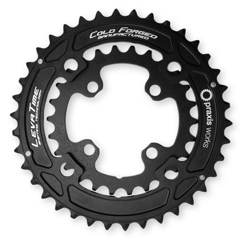 Praxis – MTB Chainring Set PRAXIS 36T & 26T 104/64 BCD BLK 2x MTB CHAINRING 10/11sp
