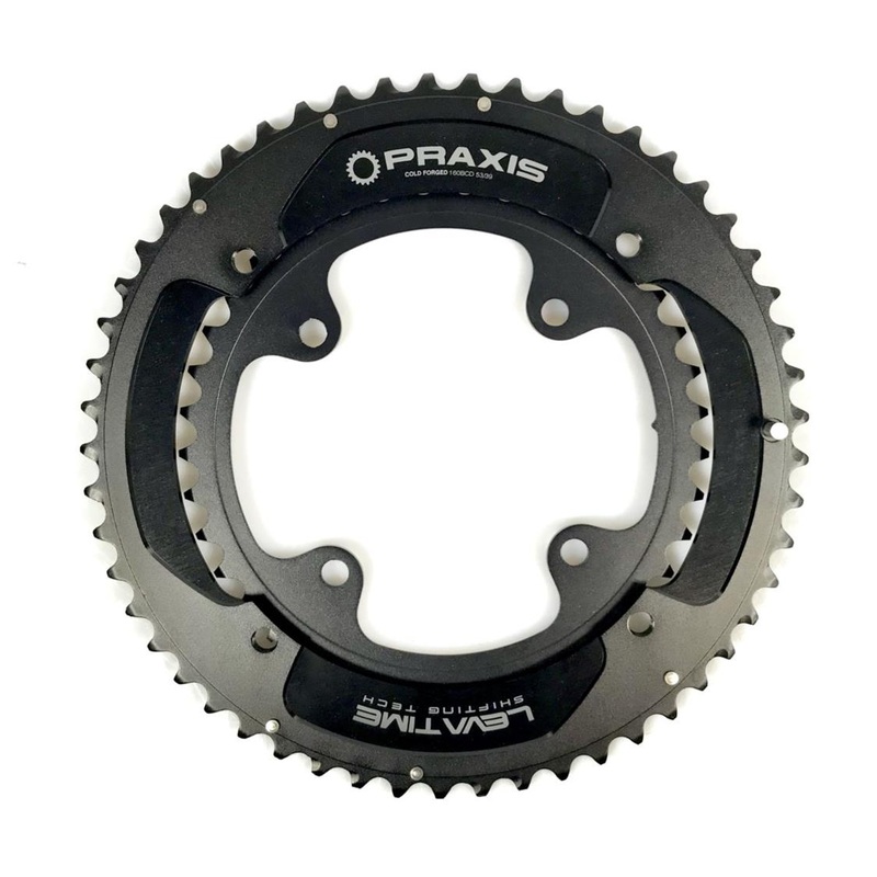 Praxis – Road Rings X-Rings PRAXIS 52T/36T X-RINGS 160/104 BCD BLK CHAINRING SET