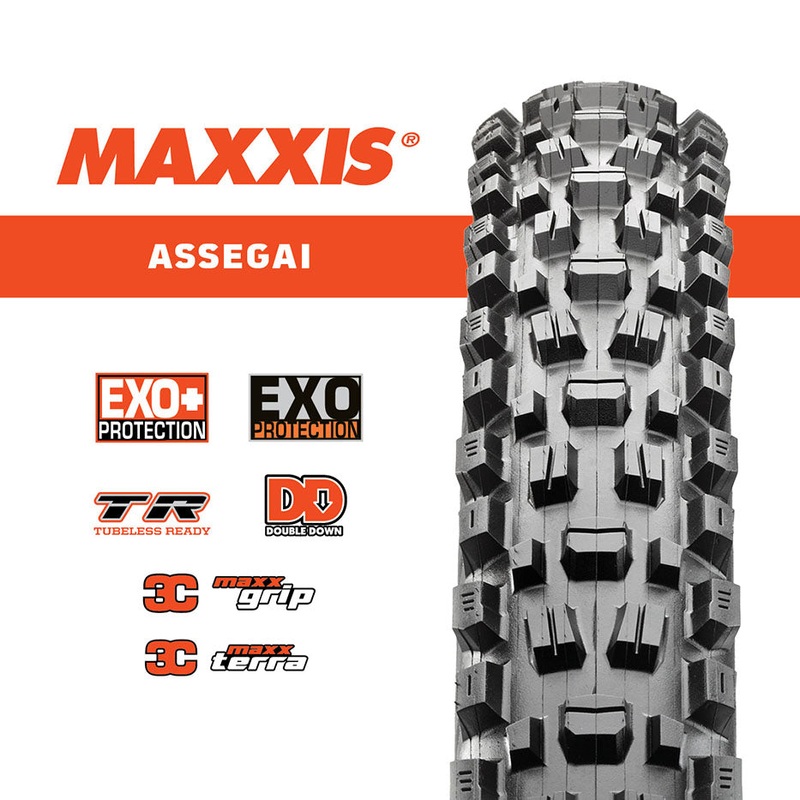 Maxxis – Assegai 29″ Tyre MAXXIS 29 x 2.50 WT ASSEGAI EXO/TR FOLDABLE