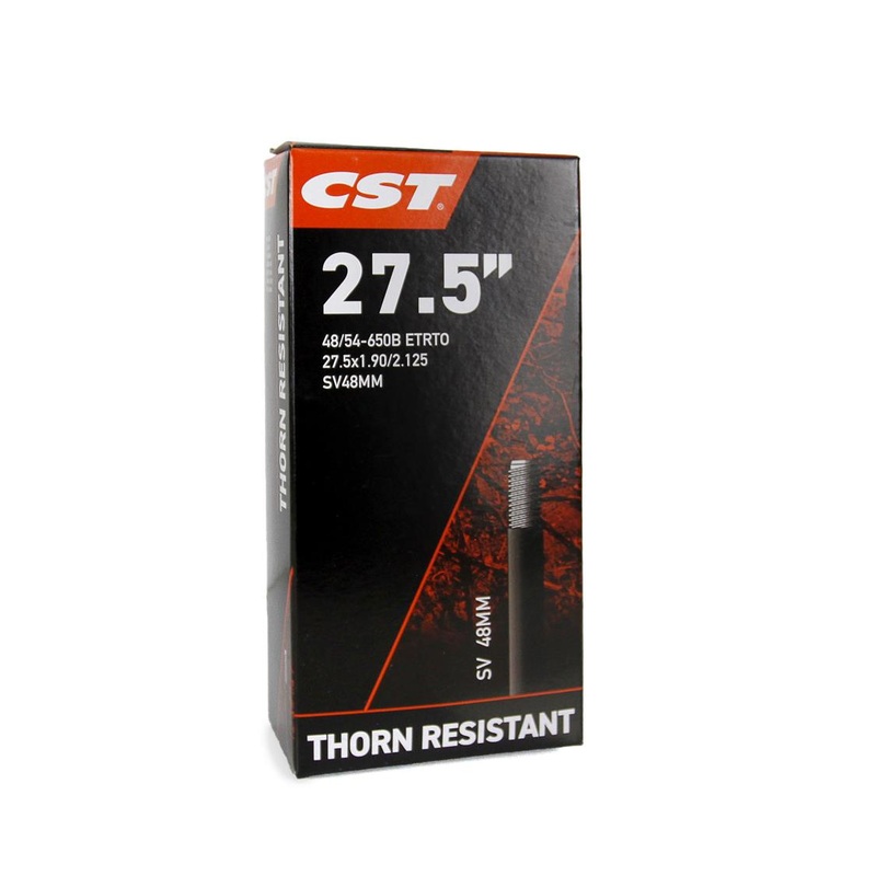 CST 27.5″ SV Tubes – Thorn Resistant TUBE 27.5 x 1.90 / 2.125 (650b) SV 48mm THORN PROOF