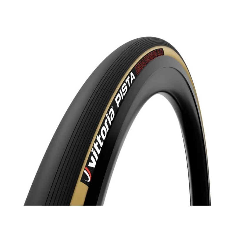 Vittoria 700c Pista Track Clincher Tyre Pista 700x23c Clincher para-blk G2.0