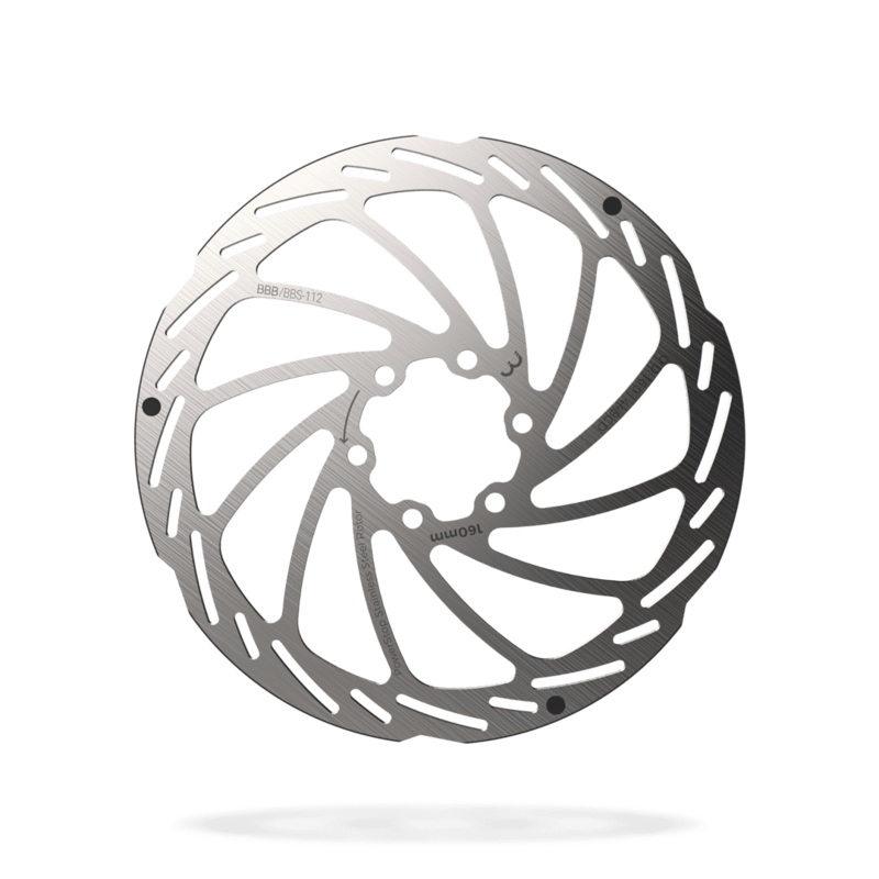 BBB Disc Rotors BBB ‘POWERSTOP’ V2 160mm ROTOR 6 BOLT S/S ALL PADS