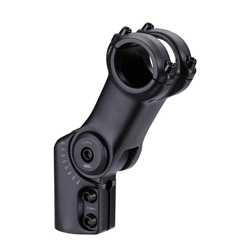 BBB – HighFix 31.8 Stem BBB ‘HIGHFIX OS’ STEM 80mm 31.8 +60/-10D ADJUSTABLE (Fits 28.6mm Steerer)