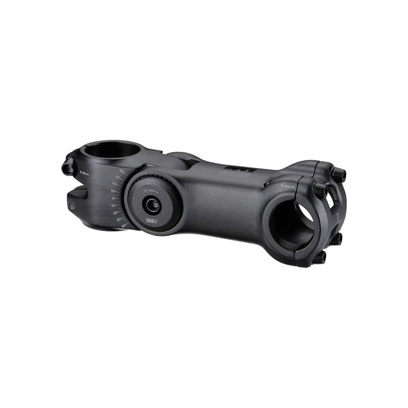 BBB – HighSix 25.4 BBB ‘HIGHSIX’ STEM  90mm 25.4 +40/-30D ADJUSTABLE  BLACK ALLOY
