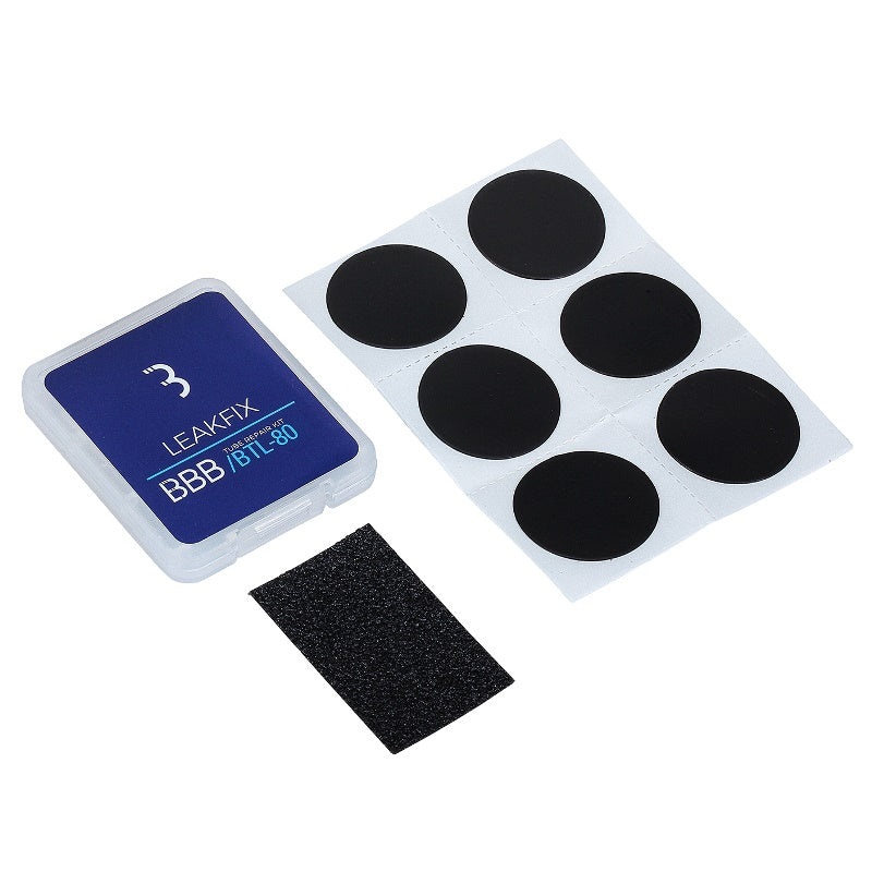 BBB – LeakFix Repair Kit BBB ‘LEAKFIX’ ADHESIVE PUNCTURE KIT (6 Patches)