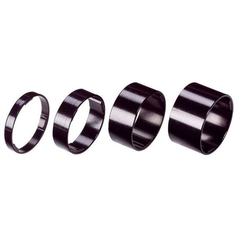 BBB – LightSpace BBB ‘LIGHTSPACE’ 1.1/8″ SPACERS GLOSS BLACK ALLOY  5/10/15/20mm