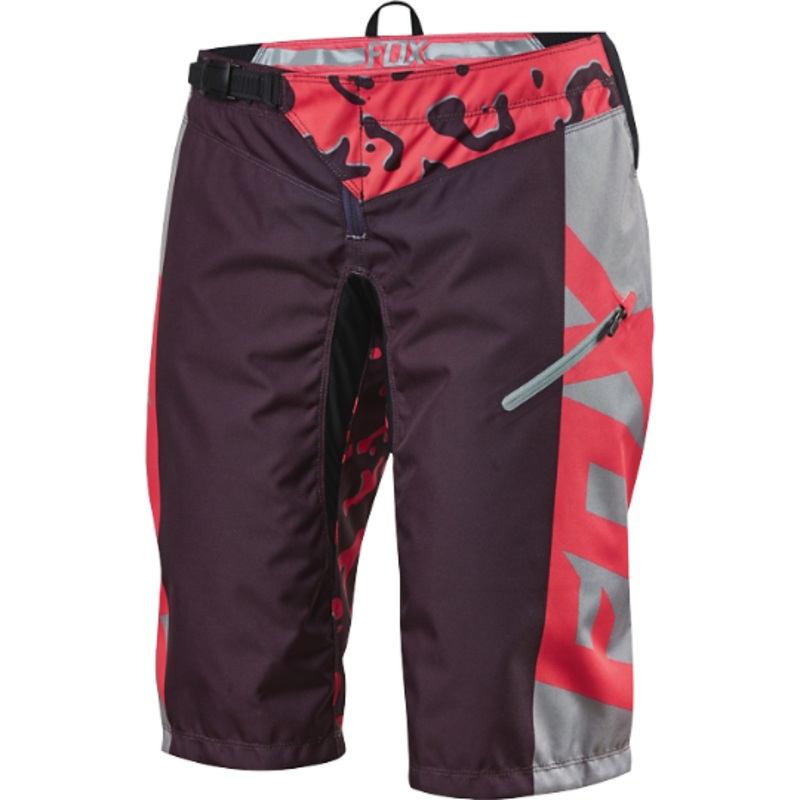 Fox Womens Demo Race Shorts – Neon Red S WOMENS DEMO RACE SHORTS [NEON RED] S