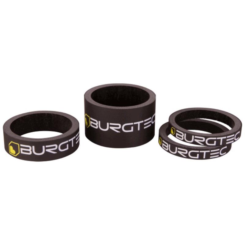 Burgtec Carbon Stem Spacers Burgtec Stem Spacer Kit – UD Carbon (5mm Spacer x2, 10mm Spacer, 20mm Spacer)