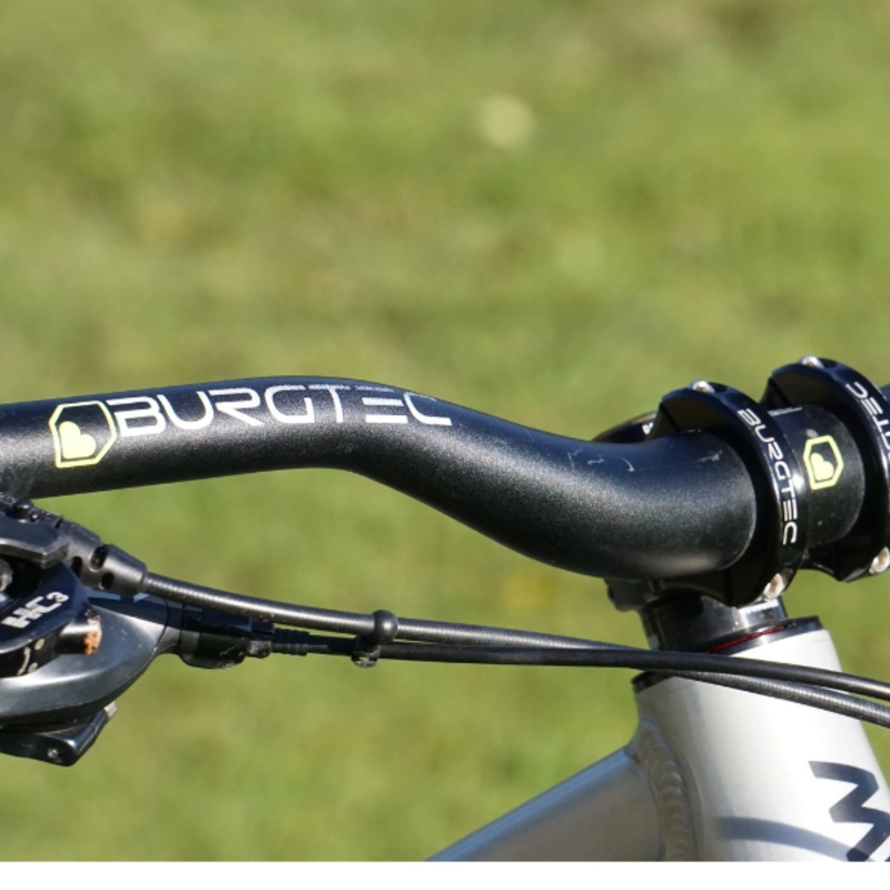Burgtec RideWide Alloy Handlebars Burgtec RideWide Alloy Bars Black 15mm Rise 800mm x 31.8mm