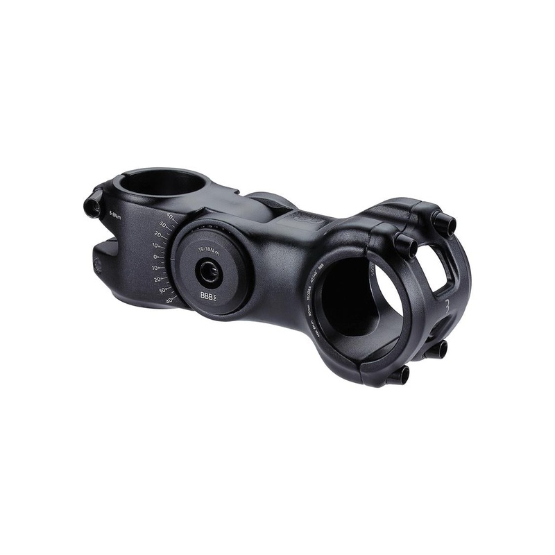 BBB – HighSix OS 35mm Stem BBB ‘HIGHSIX 35’ STEM  90mm 35mm BAR +40/-30D ADJUSTABLE  BLACK ALLOY