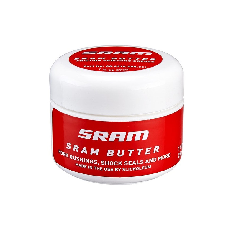 SRAM Butter –  Friction Reducing Grease SRAM Grease SRAM Butter 1oz Container, Friction Reducing Grease By Slickoleum – Double Time Hub Pawls, Forks and Reverb Service
