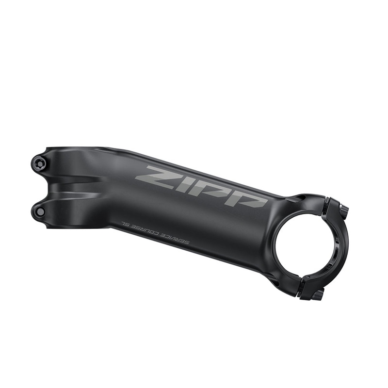 Zipp Service Course SL 17 Stem Zipp Stem Service Course SL 31.8mm Clamp, 17deg Rise, 80mm Length, 1-1/8″ Steerer Matte Black with Gloss Logos, Universal Face Plate B2
