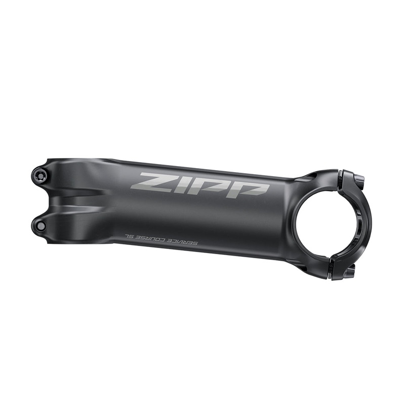 Zipp Service SL Course Stem Zipp Stem Service Course SL 31.8mm Clamp, 6deg Rise, 80mm Length, 1-1/8″ Steerer Matte Black with Gloss Logos, Universal Face Plate B2