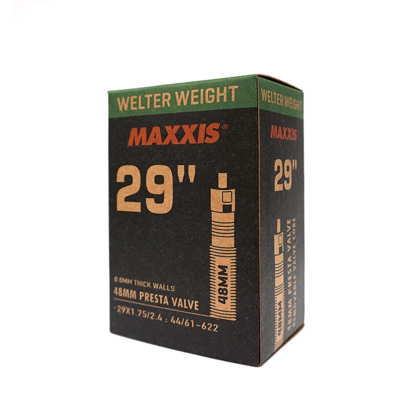 Maxxis – 29″ Welterweight Tubes MAXXIS TUBE 29 x 1.75/2.40 WELTERWEIGHT FV 48mm RVC, 200g 0.8mm WALL