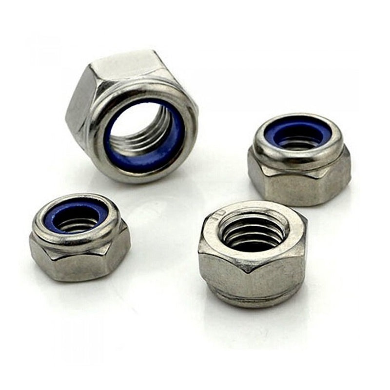 Metric Nyloc Nuts NUT NYLOC ISO METRIC 4MM 7AF 0.70P (10)