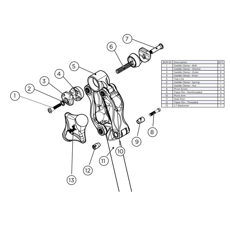 Cane Creek Thudbuster G4 Spare Parts Cane Creek Thudbuster G4 Unthreaded Taper Pin AAE0244