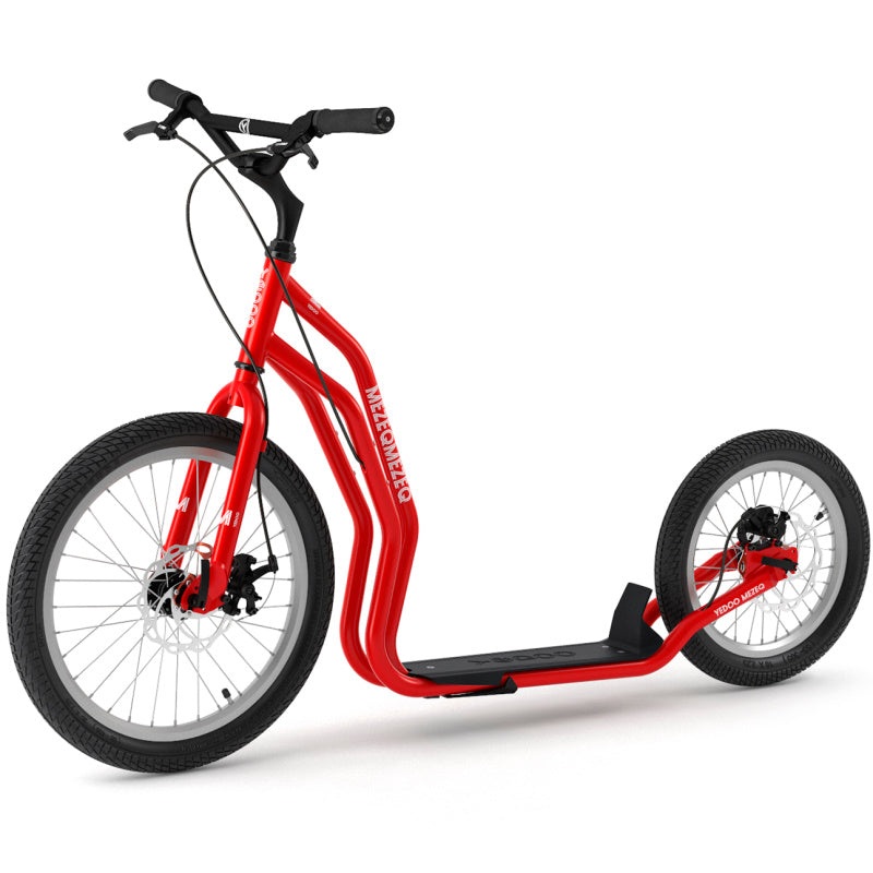 Yedoo RunRun Mezeq Scooter 20/16″ Red SCOOTER YEDOO MEZEQ RUNRUN DISC 20″/16″ RED (EA)