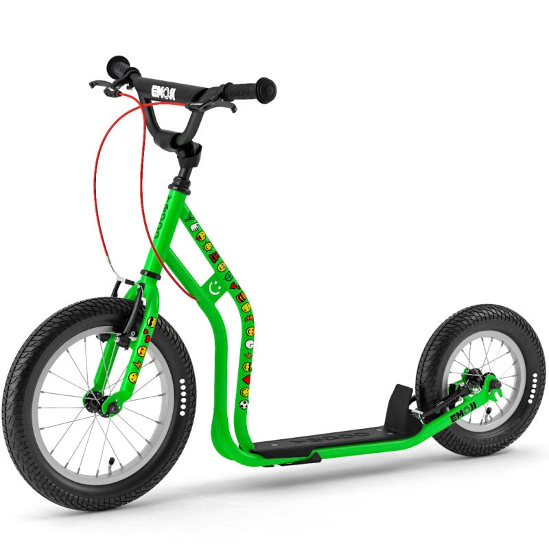 Yedoo Wzoom Emoji Scooter 16/12″ Green SCOOTER YEDOO WZOOM EMOJI 16″/12″ GREEN (EA)