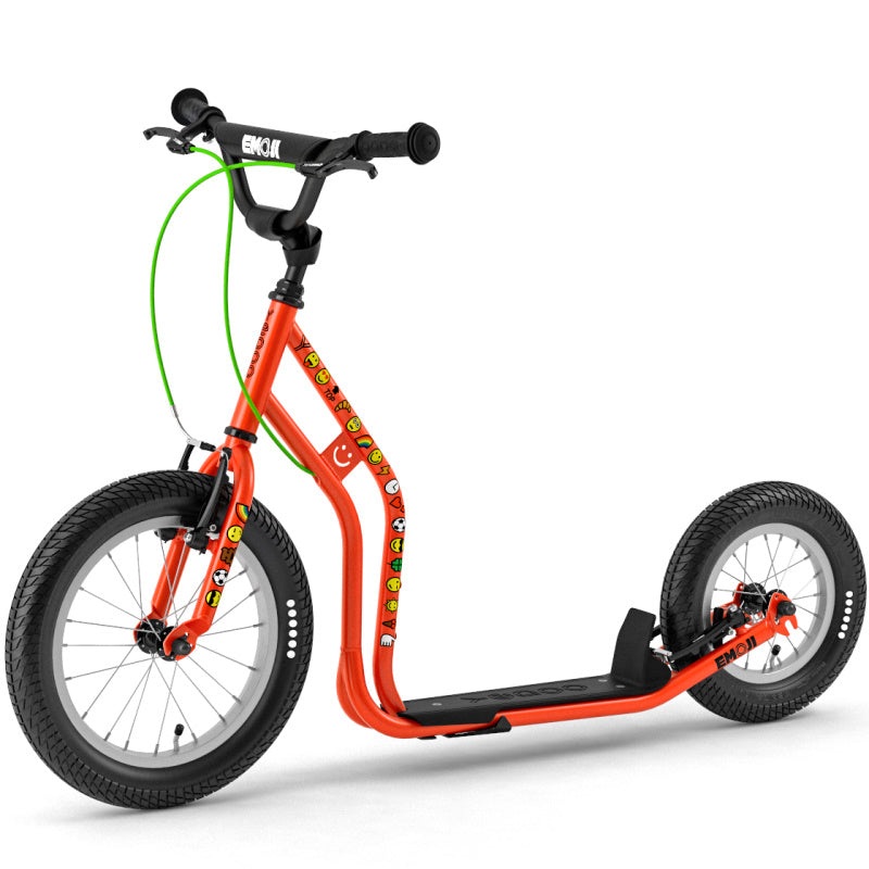 Yedoo Wzoom Emoji Scooter 16/12″ Red SCOOTER YEDOO WZOOM EMOJI 16″/12″ RED (EA)