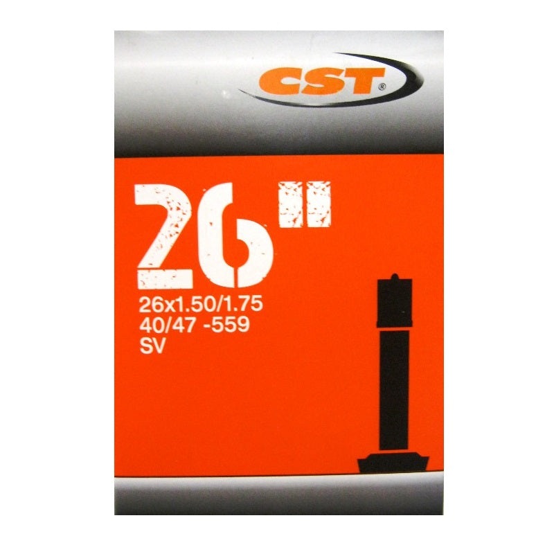 26 x 1.50/1.75 CST Inner Tubes TUBE CST 26 X 1.50/1.75 SV (EA)