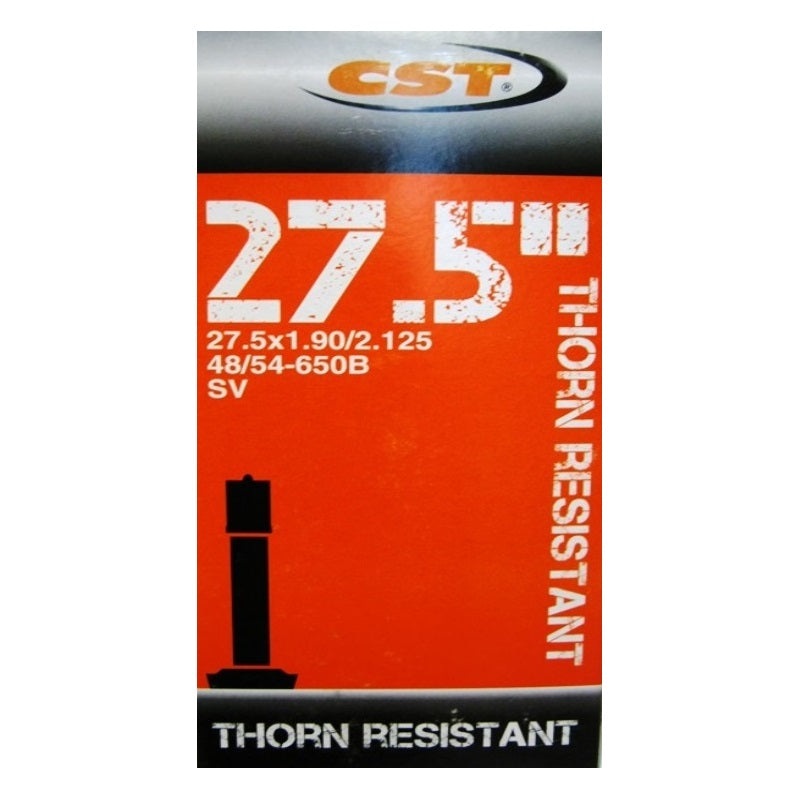 27.5 x 1.90/2.125 CST Thornproof Inner Tubes TUBE CST 27.5 X 1.90/2.125 SV THORNPROOF (EA)