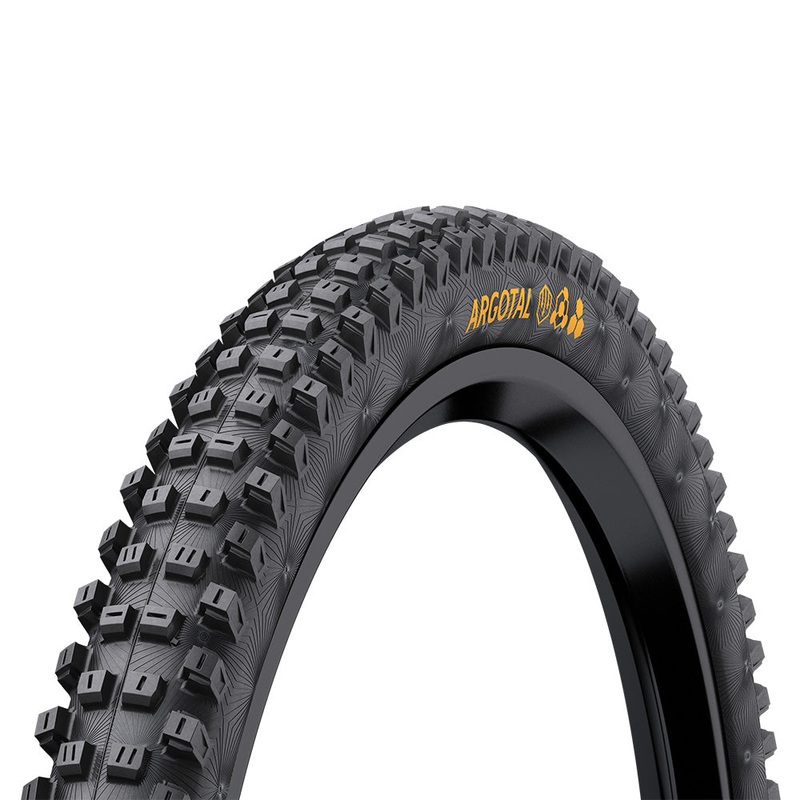 Continental Argotal 27.5 Tyre Continental Argotal Tubeless Ready Downhill Double Casing Folding Tyre 27.5″ x 2.40 SuperSoft Compound E25 Black